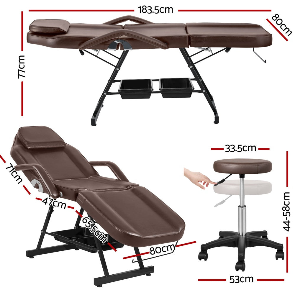3-Fold Adjustable Salon Massage Table