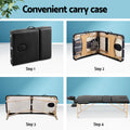75cm Portable 3-Fold Wooden Massage Table
