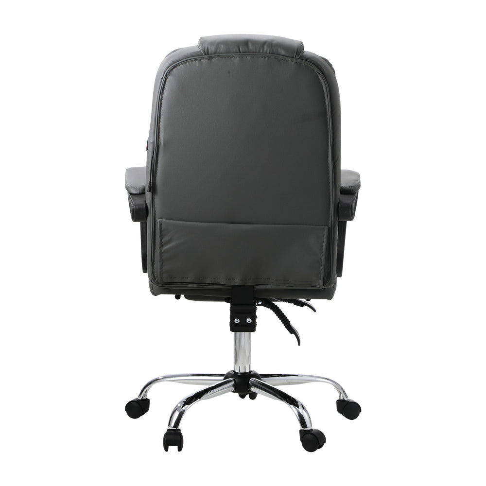 Racing-Style Massage Office Chair - Grey