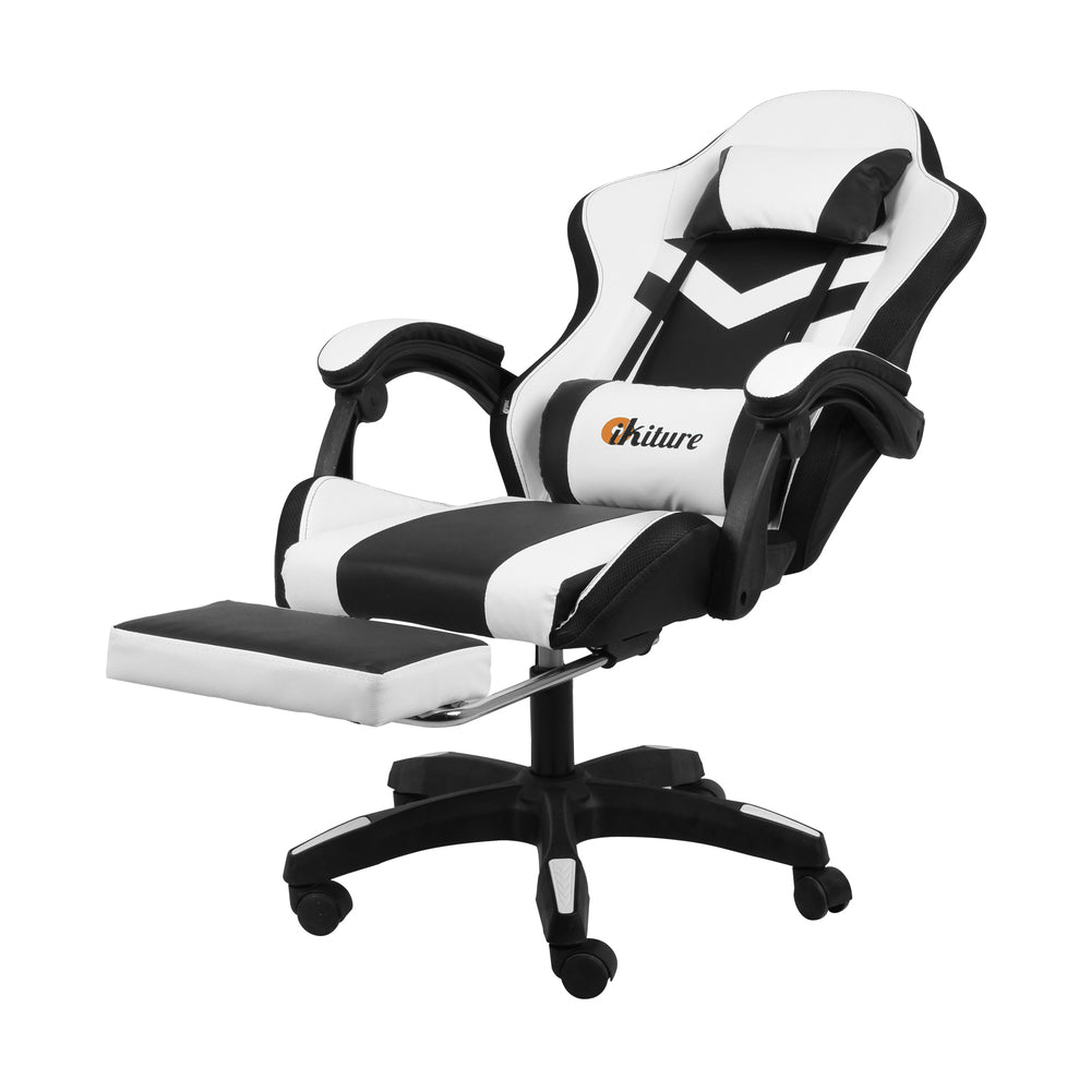 LED Gaming Chair with 8-Point Massage