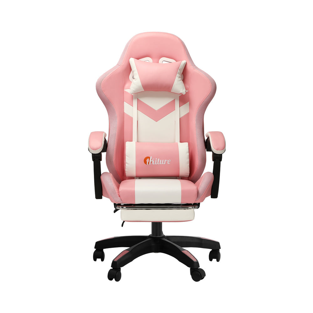 LED Gaming Chair with 8-Point Massage