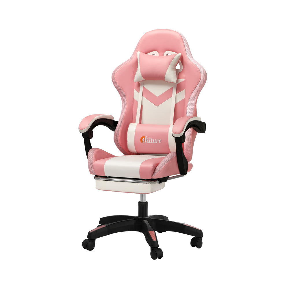 LED Gaming Chair with 8-Point Massage
