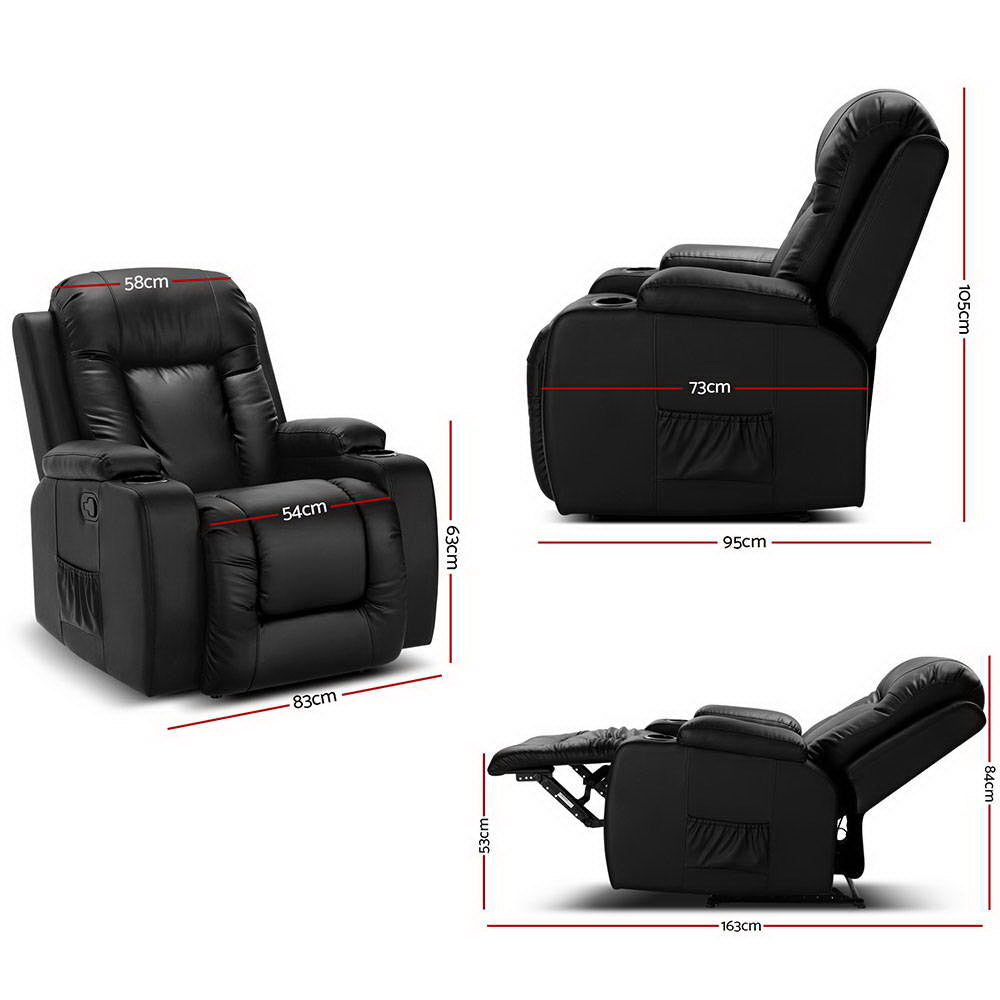 Heated Massage Recliner Chair - Cabin