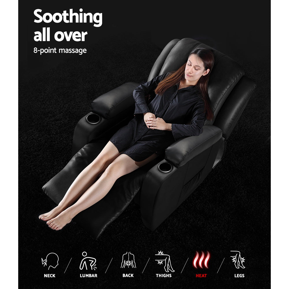 Heated Massage Recliner Chair - Cabin