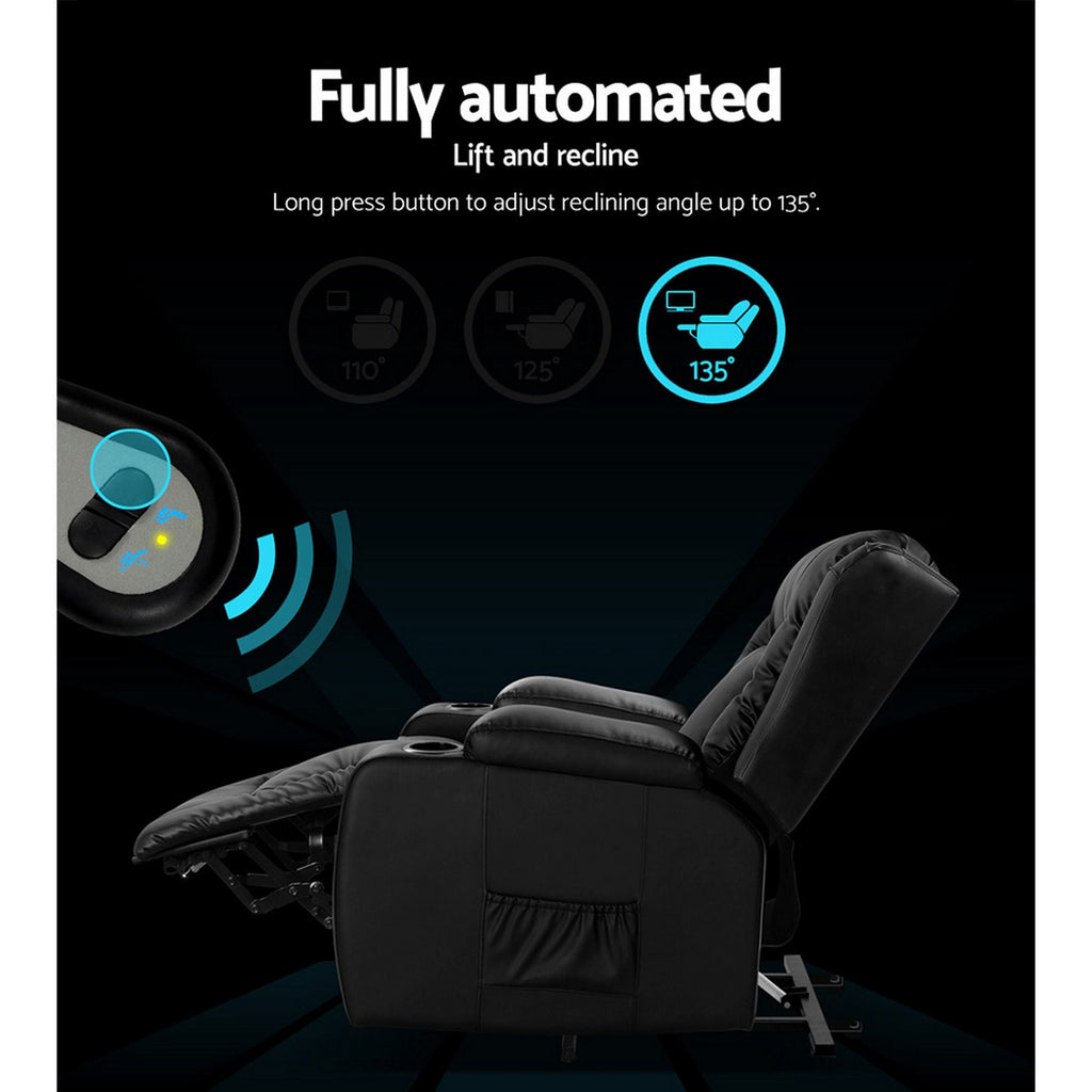 Heated Massage Lift Recliner Chair