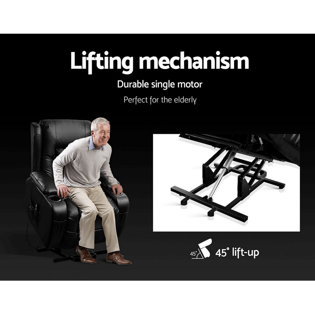Heated Massage Lift Recliner Chair
