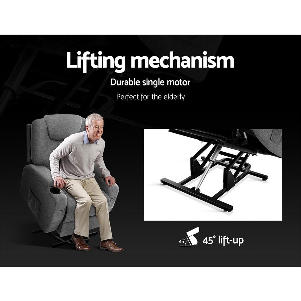 Heated Massage Lift Recliner - Milio