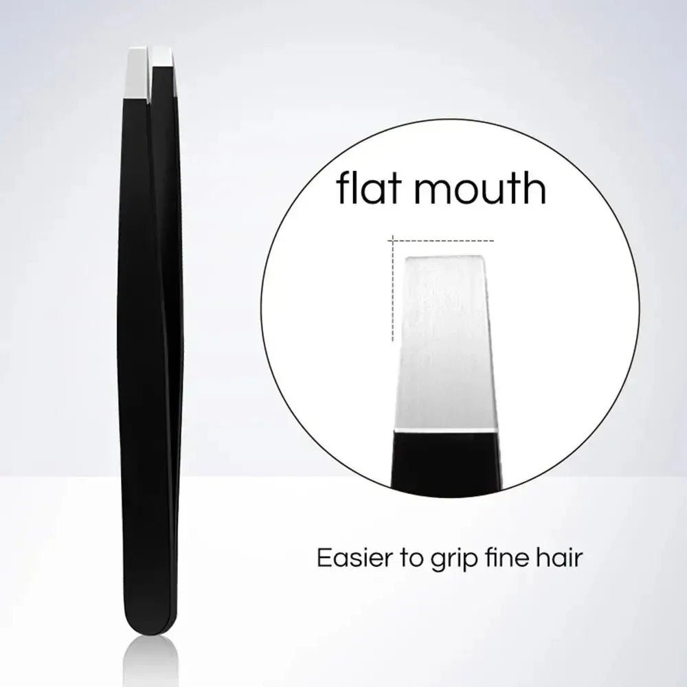 Stainless Steel Precision Eyebrow Tweezers