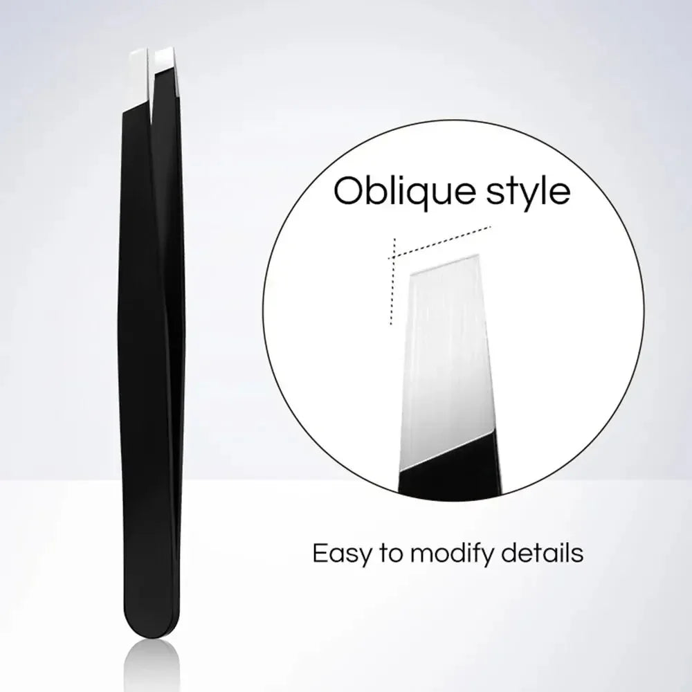 Stainless Steel Precision Eyebrow Tweezers