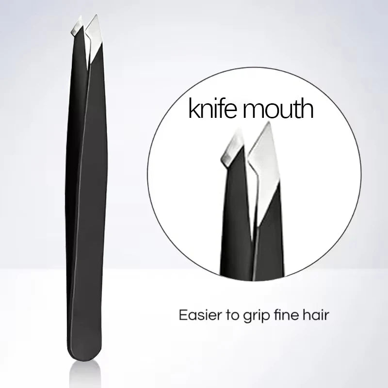 Stainless Steel Precision Eyebrow Tweezers