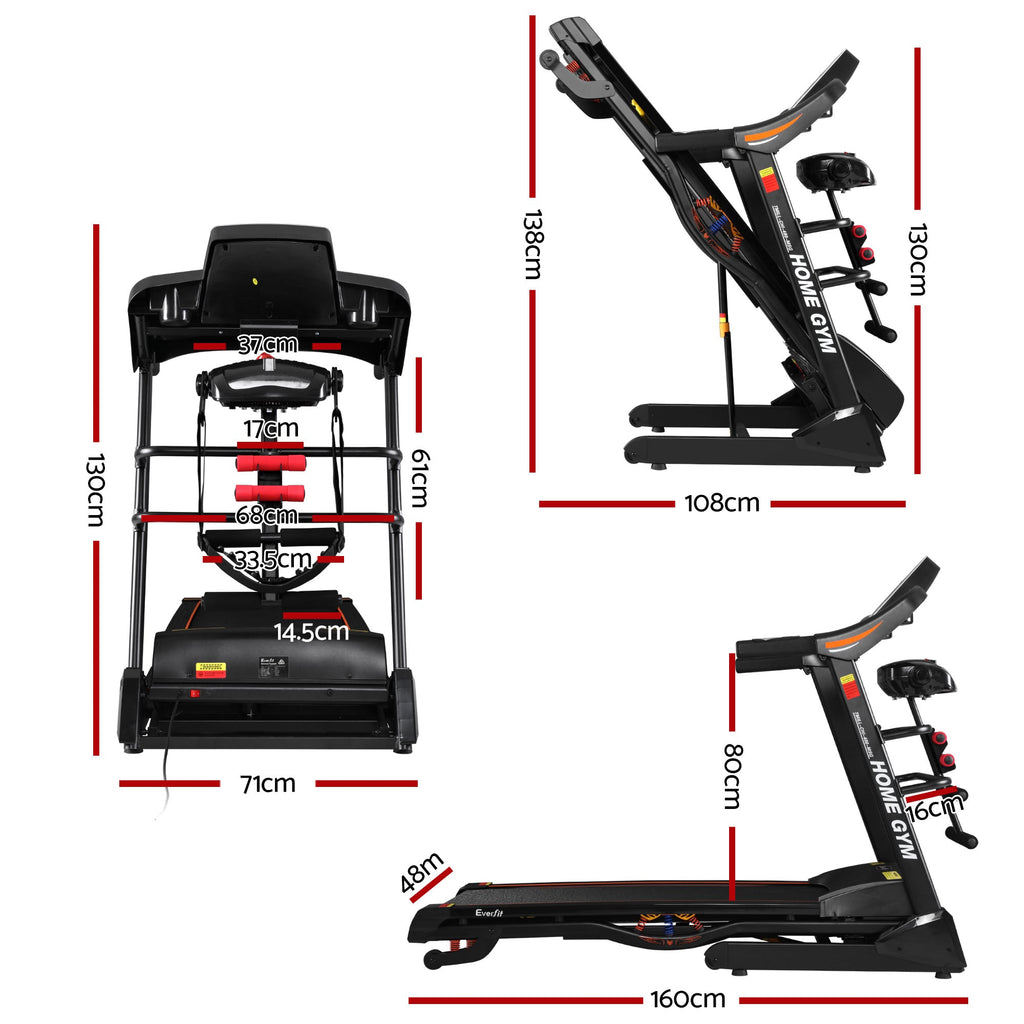 Electric Treadmill 480mm 3.5HP with Massager