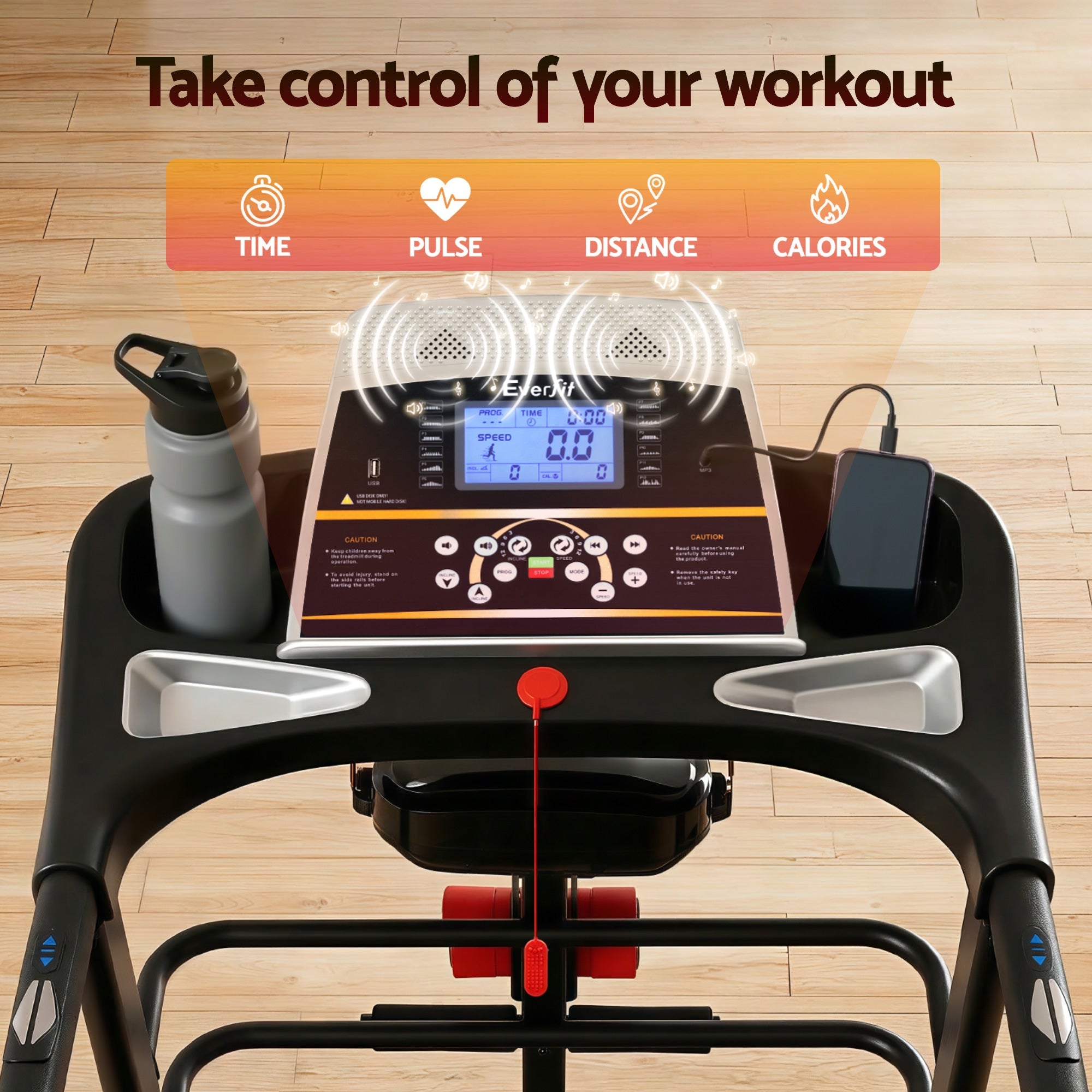 Electric Treadmill 480mm 3.5HP with Massager