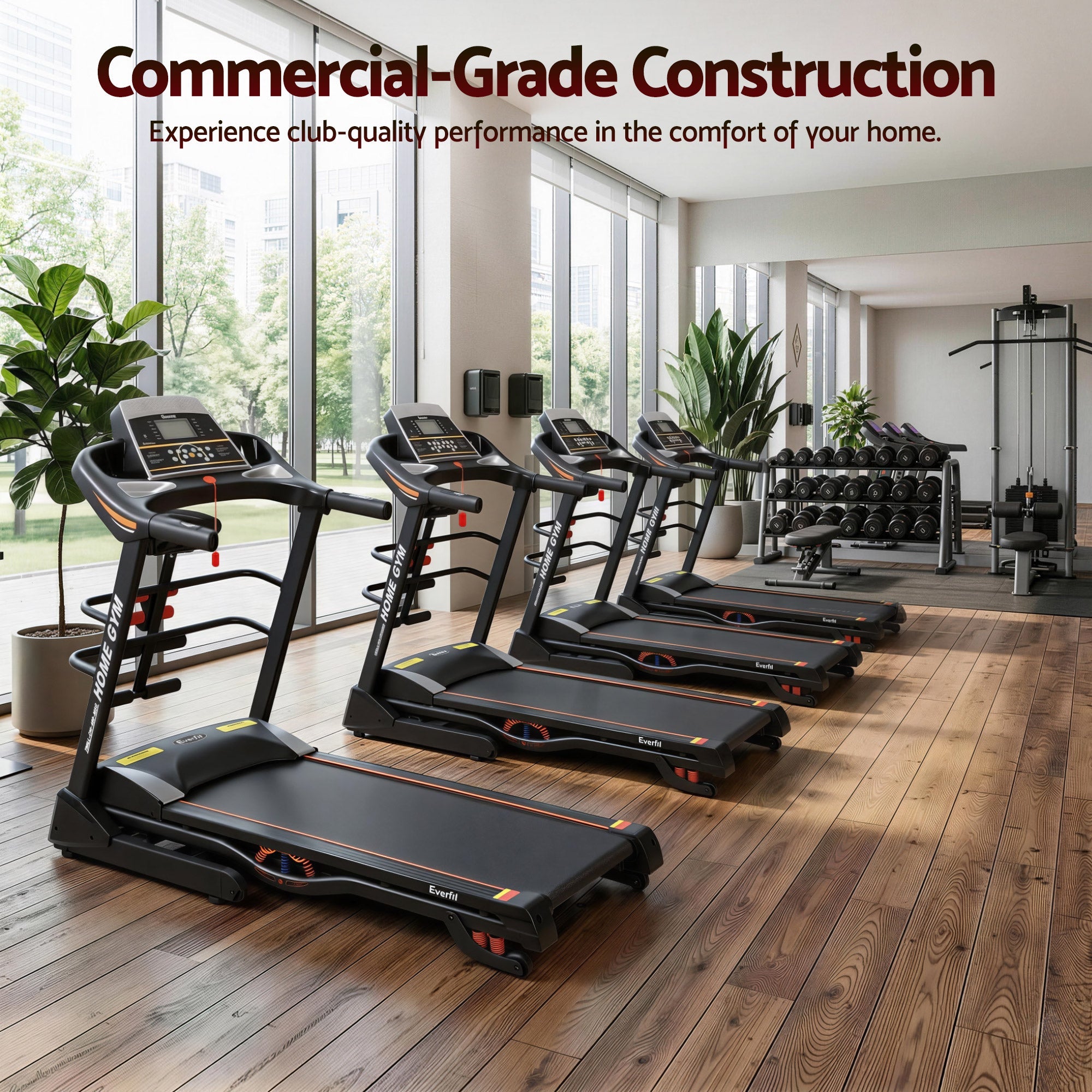 Electric Treadmill 480mm 3.5HP with Massager