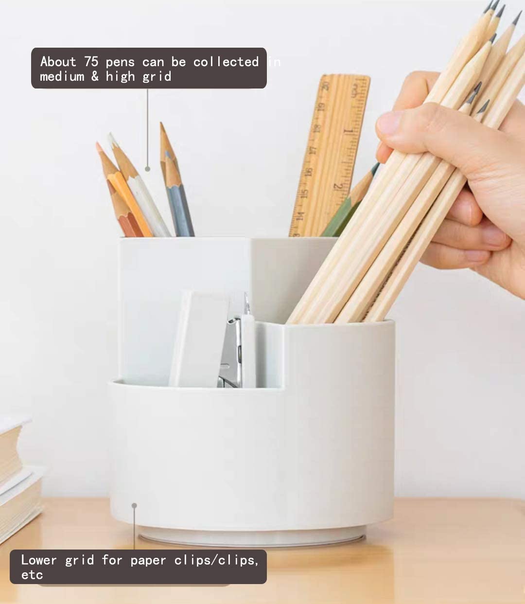 360° Rotating 3-Layer Desk Organiser