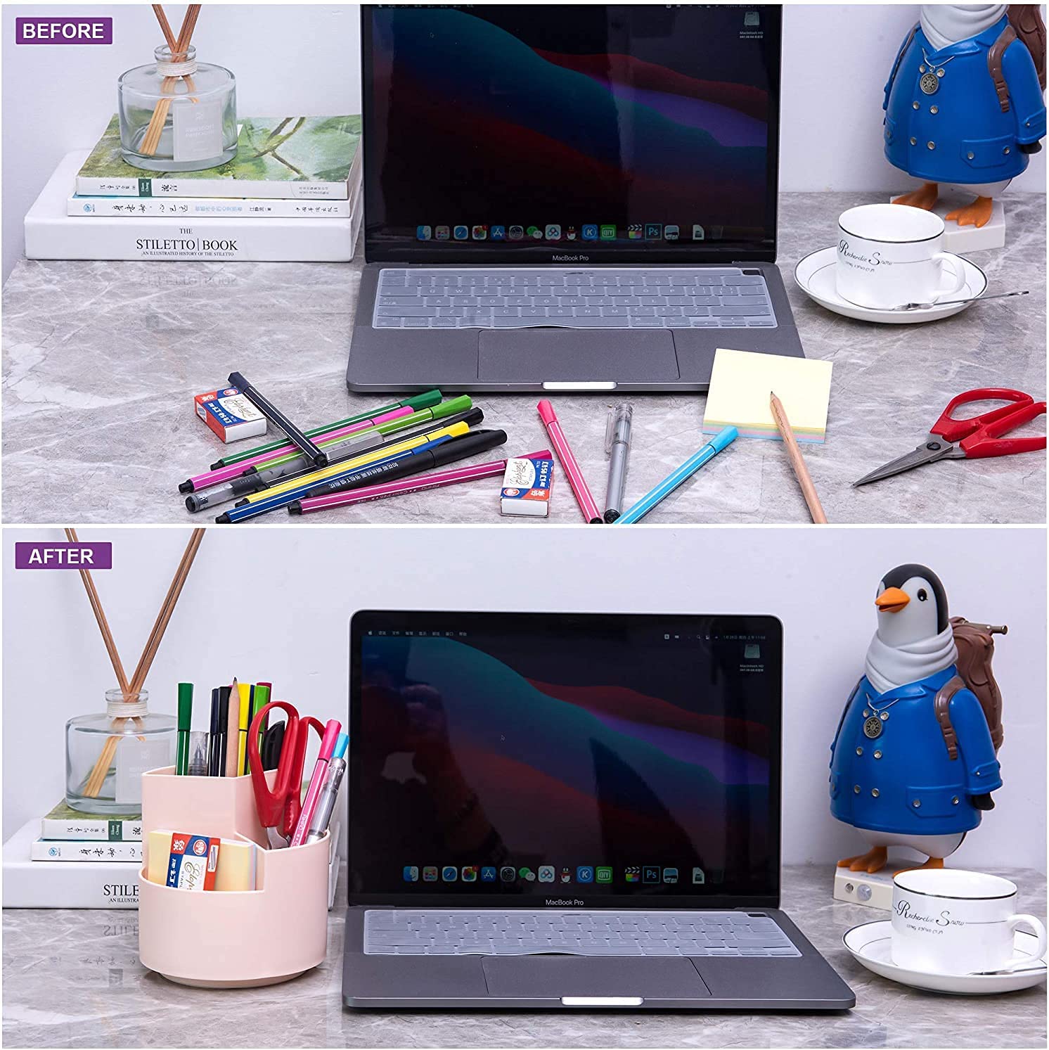 360° Rotating 3-Layer Desk Organiser