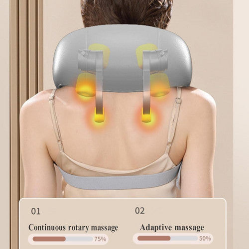 Heated Neck & Shoulder Massager - 6 Heads