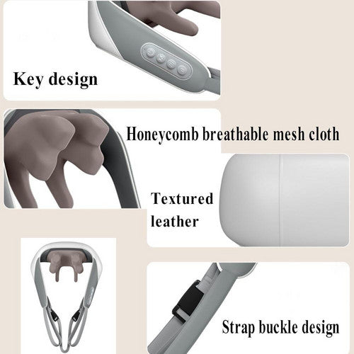 Heated Neck & Shoulder Massager - 6 Heads