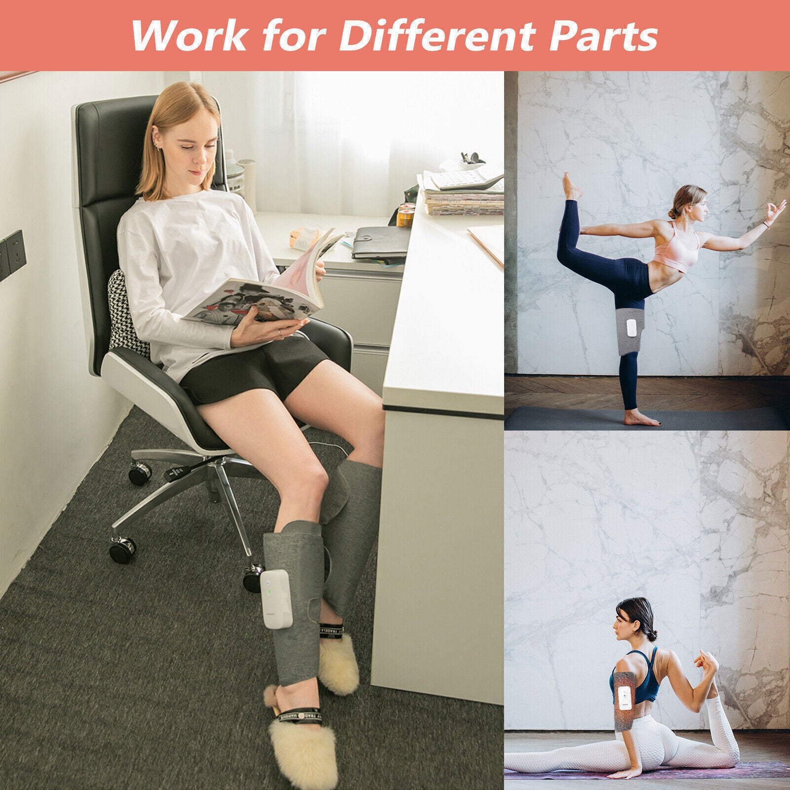 Heated Air Compression Leg Massager