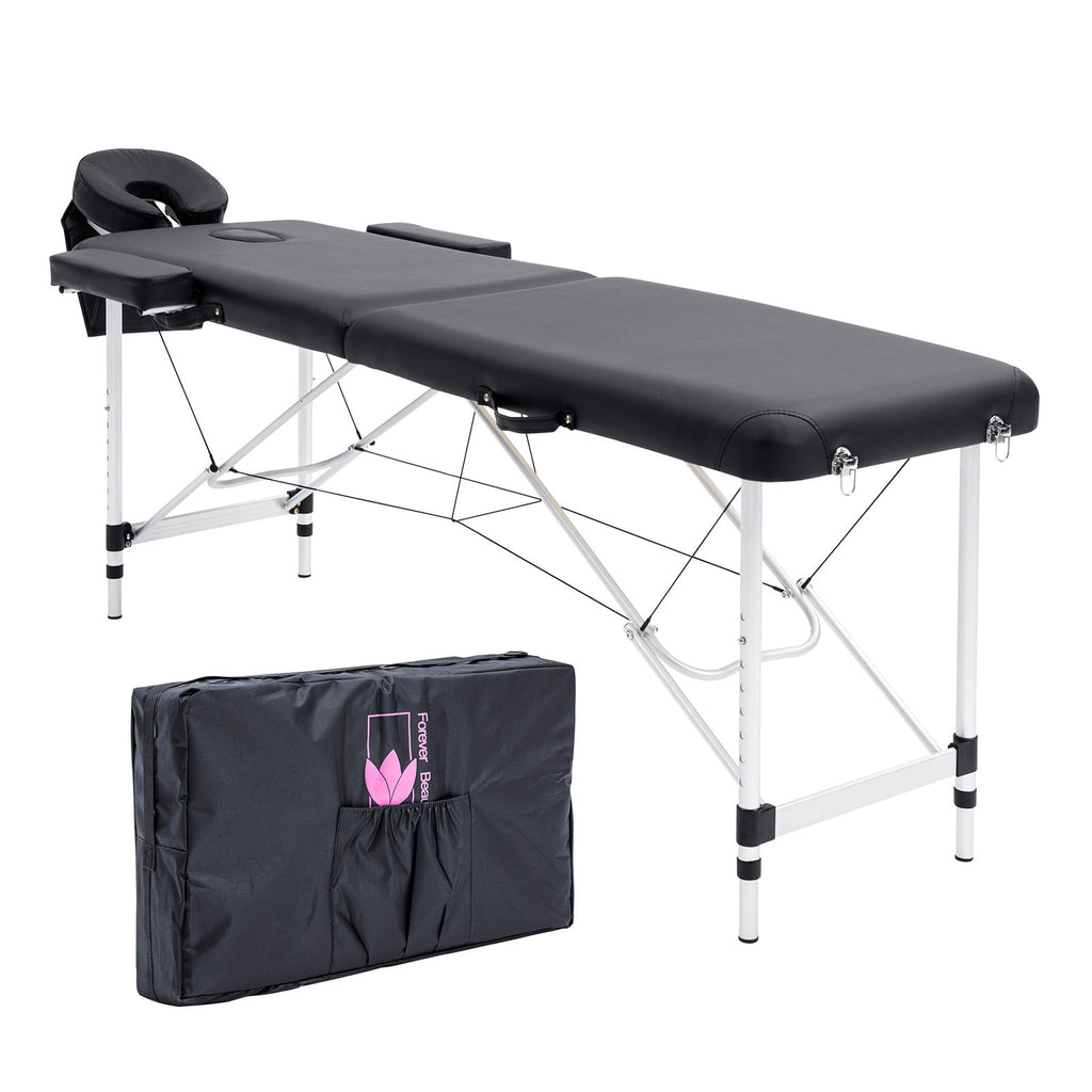 55cm Portable 2-Fold Aluminium Massage Table