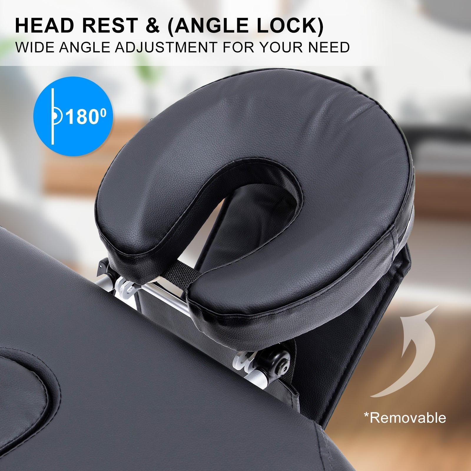 55cm Portable 2-Fold Aluminium Massage Table