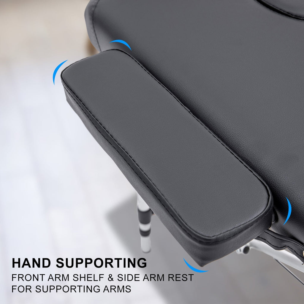 55cm Portable 2-Fold Aluminium Massage Table