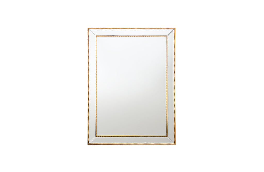 Gold Beaded Framed Mirror 80x110cm