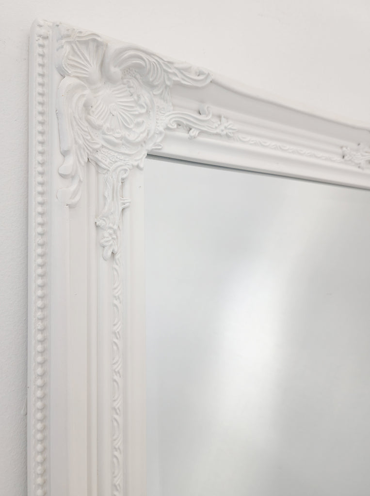 French Provincial Ornate Mirror - White