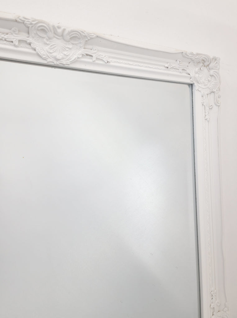 French Provincial Ornate Mirror - White