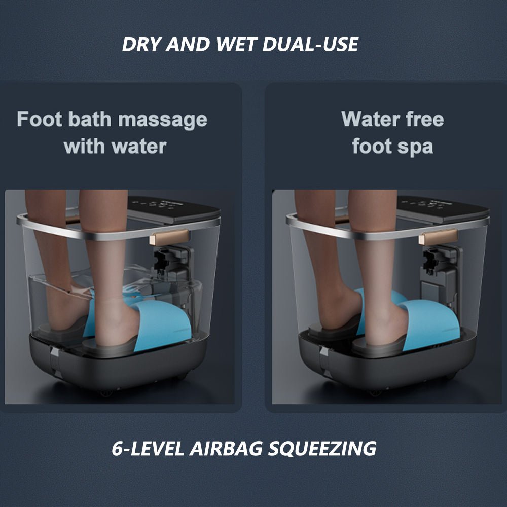 Foot Spa Bath Massager with Airbag Squeeze