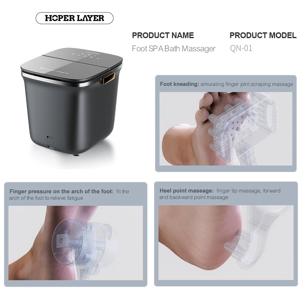Foot Spa Bath Massager with Airbag Squeeze
