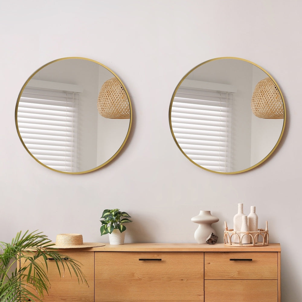 Round Wall Mirror Set of 2