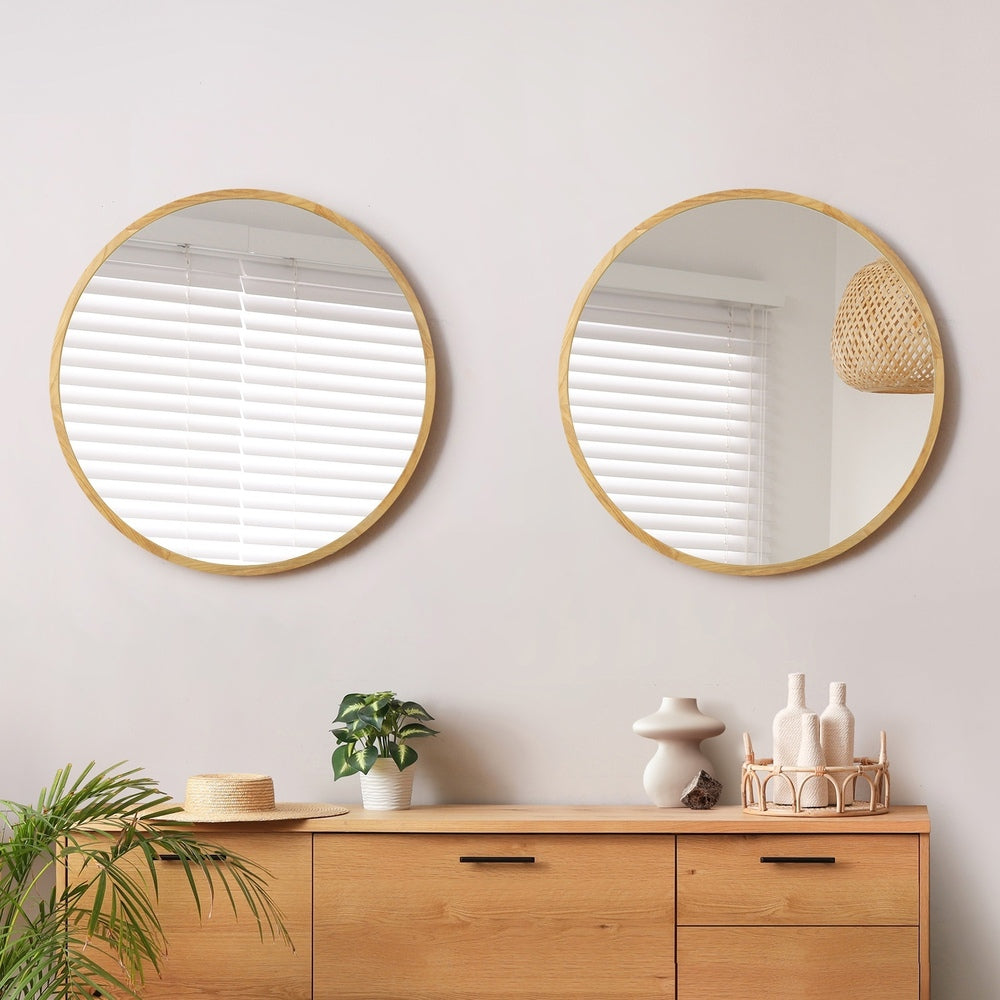 Round Wall Mirror Set of 2