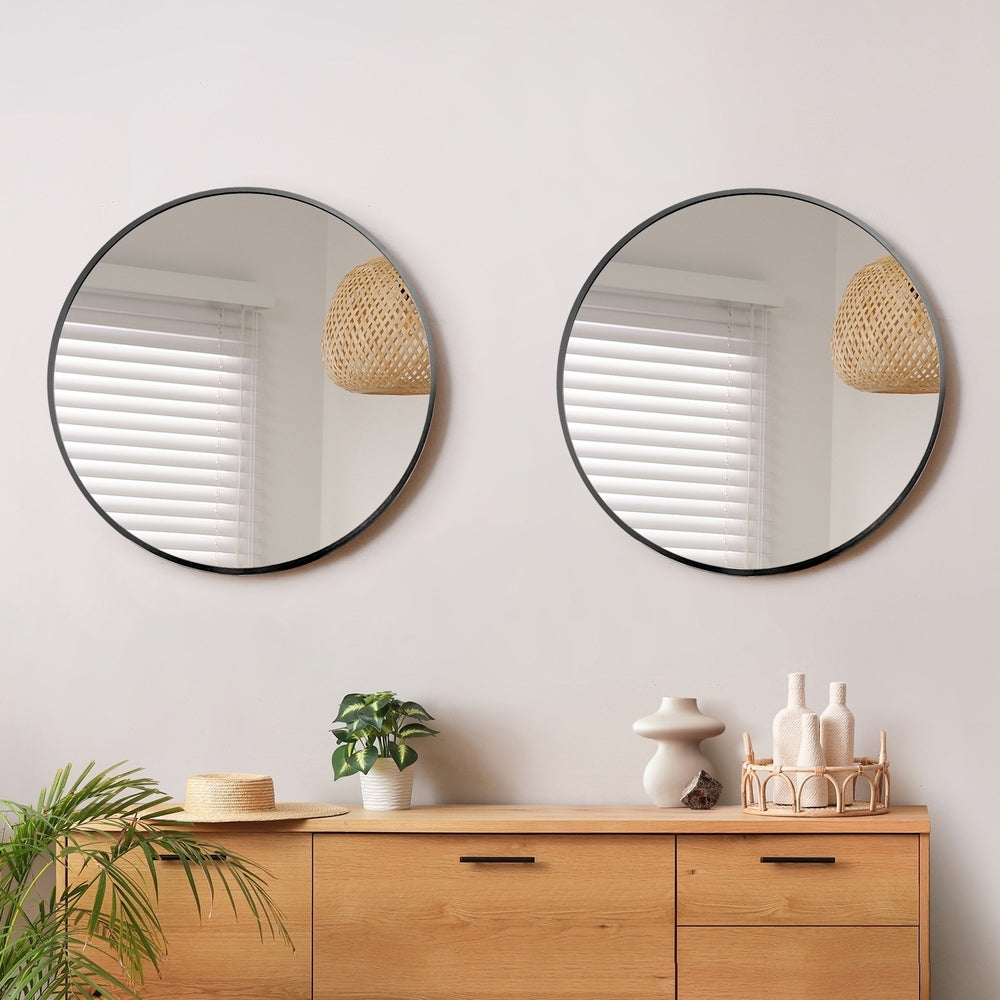 Round Wall Mirror Set of 2