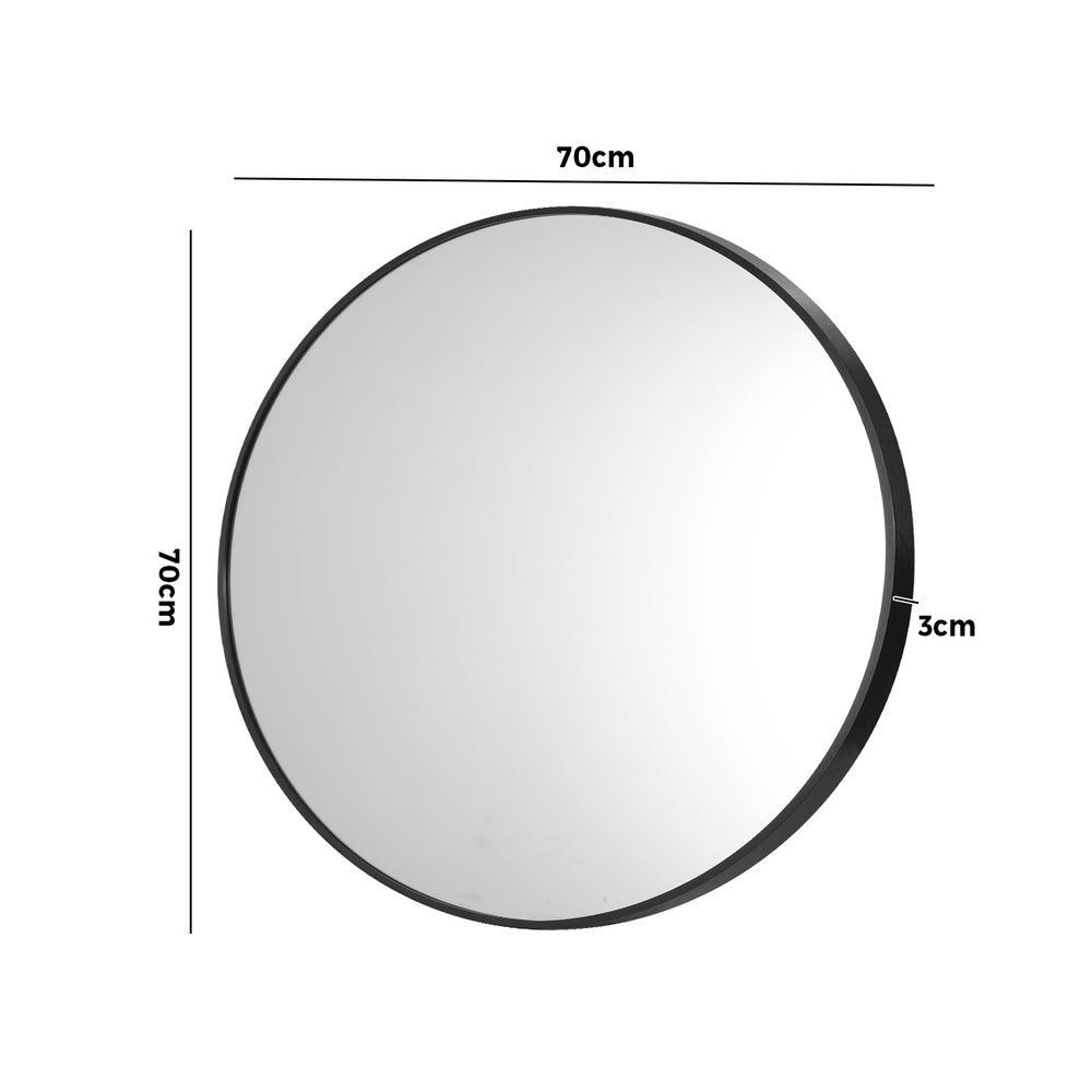 Round Wall Mirror Set of 2