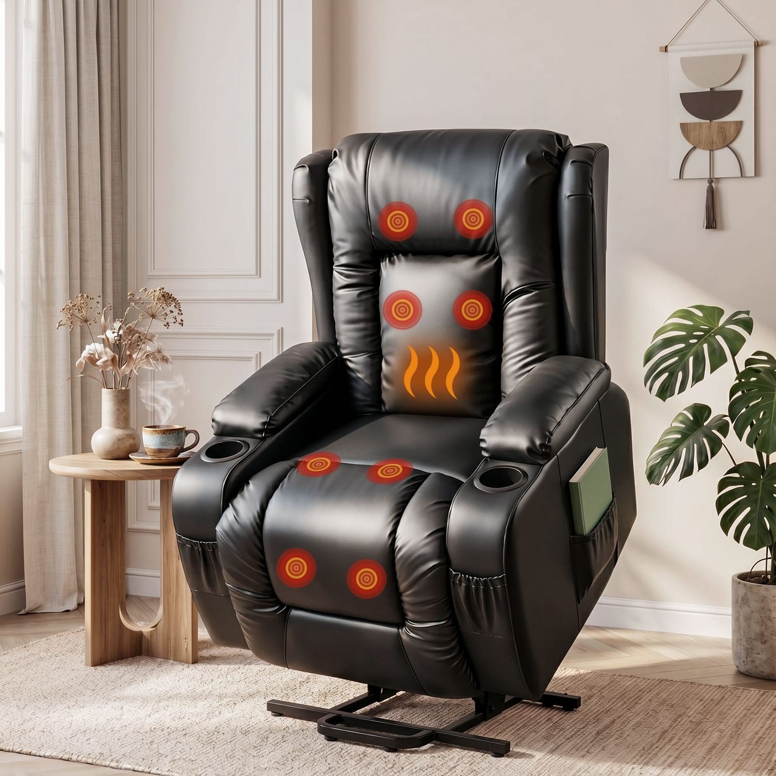 Heated Massage Lift Recliner Chair
