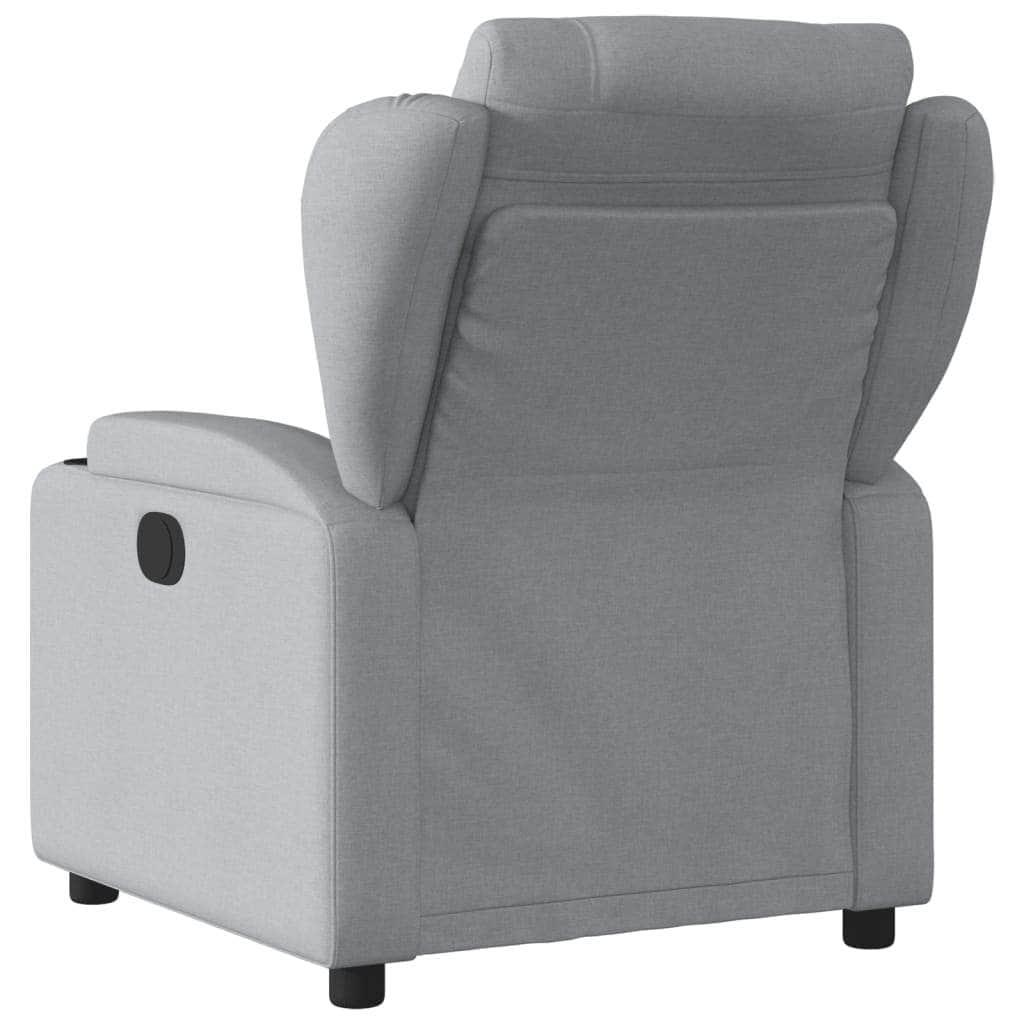 Electric Massage Recliner Chair - Grey/Black Fabric