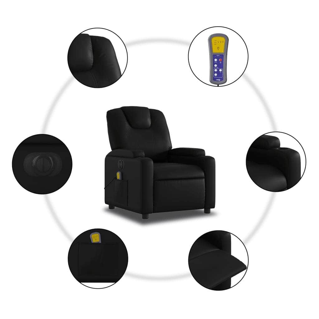 Electric Massage Recliner Chair - Faux Leather