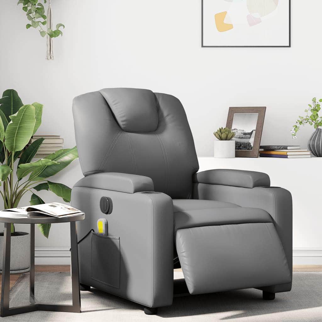 Electric Massage Recliner Chair - Faux Leather