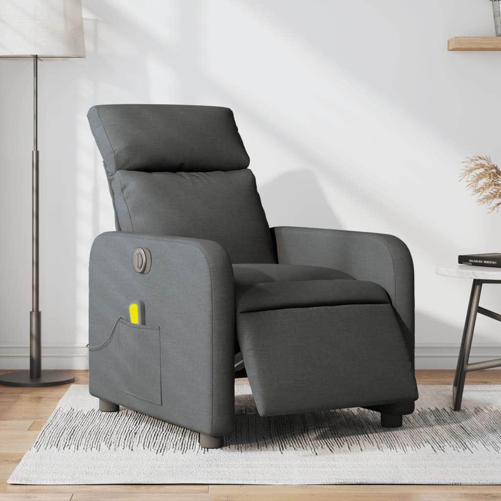 Electric Massage Recliner Chair - Dark Grey