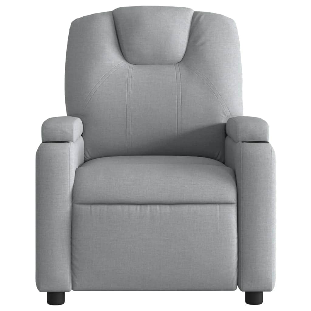 Electric Massage Recliner Chair - Grey Fabric