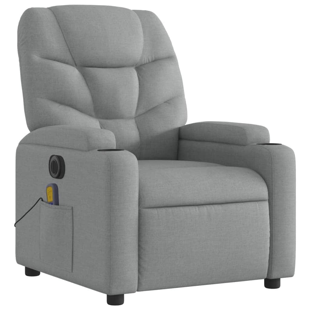 Electric Massage Recliner Chair - Fabric, 3 Colours