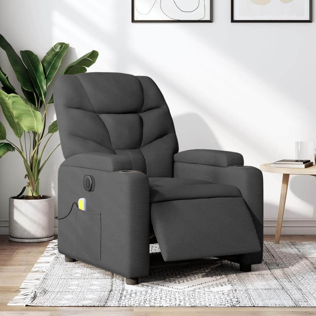 Electric Massage Recliner Chair - Fabric, 3 Colours