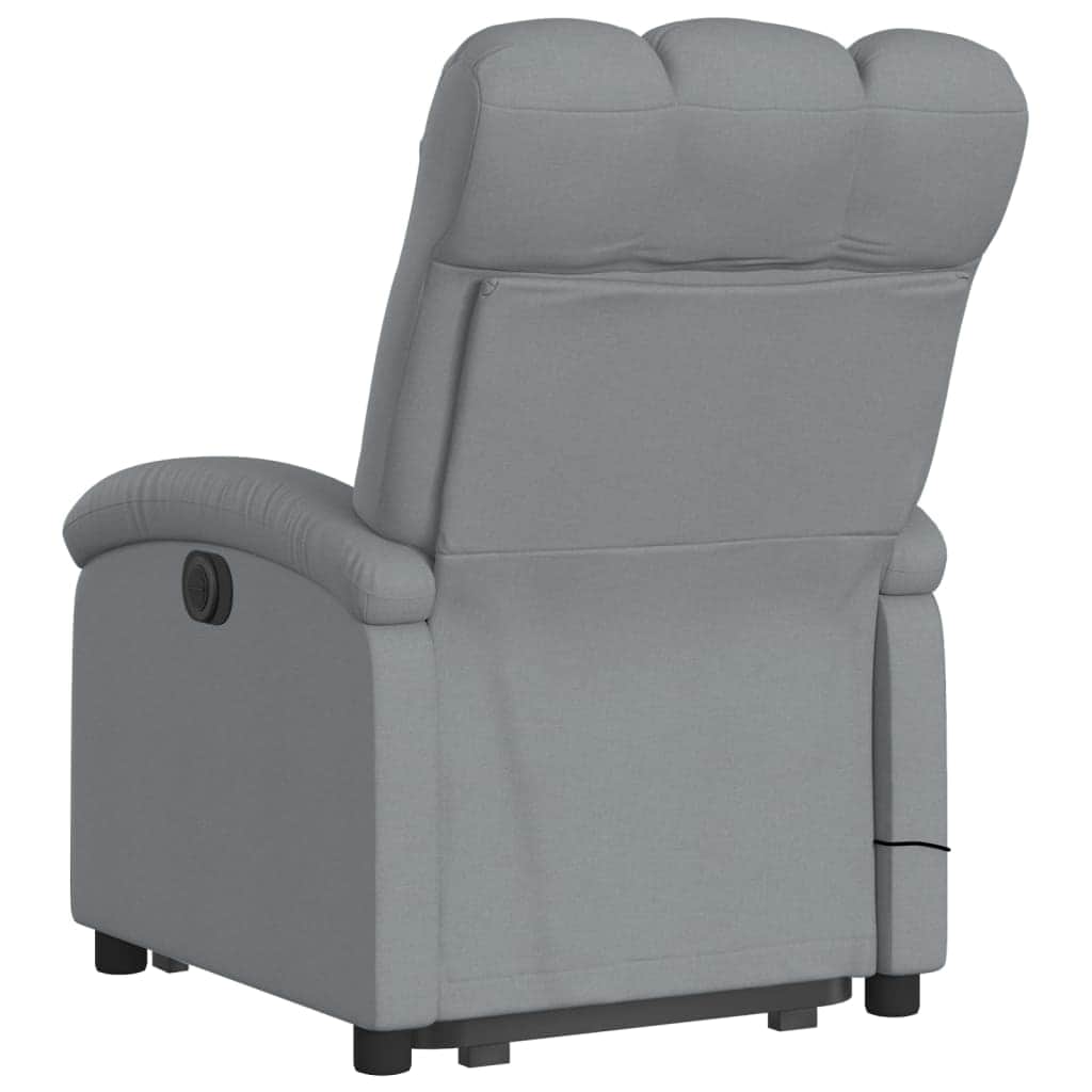 Electric Stand-Up Massage Recliner - Light Grey