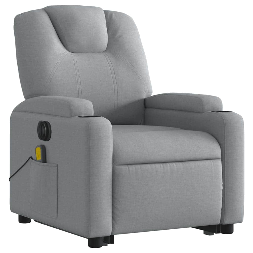 Electric Standing Massage Recliner - Light Grey