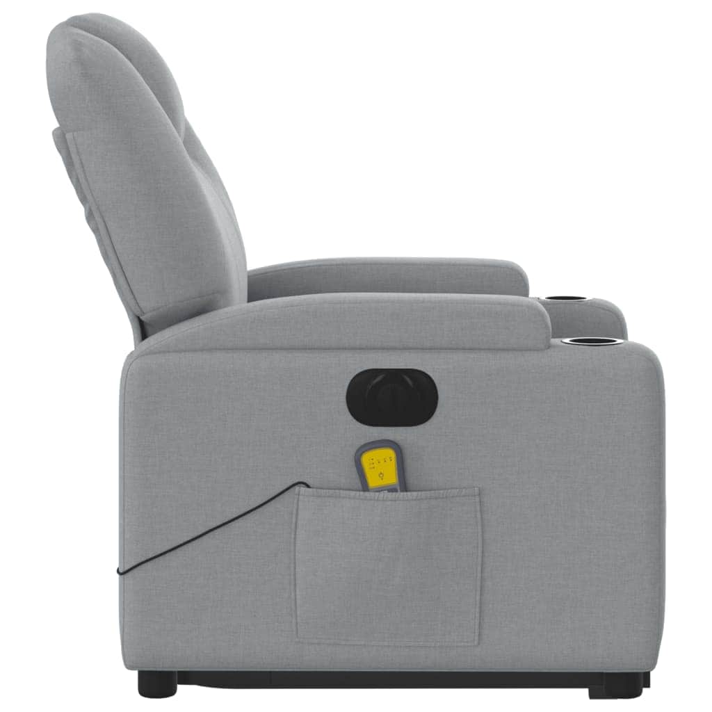 Electric Standing Massage Recliner - Light Grey