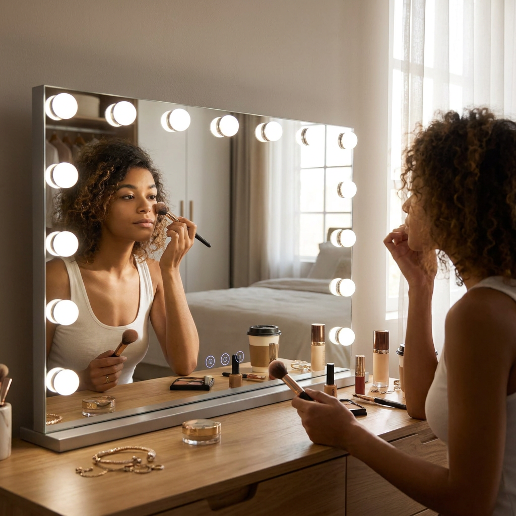 Makeup Mirror 58x46cm Hollywood lifestyle