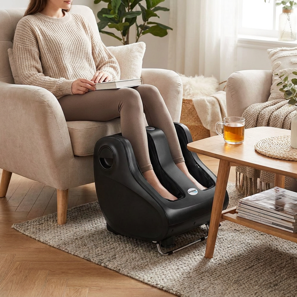 Livemor Foot Massager Black lifestyle