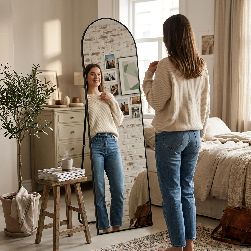 Full-Length Floor Wall Mirror lifestyle