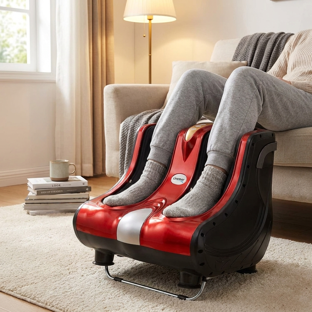 Livemor Foot Massager Red lifestyle