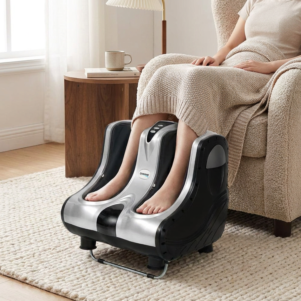 Livemor Foot Massager Shiatsu Silver lifestyle